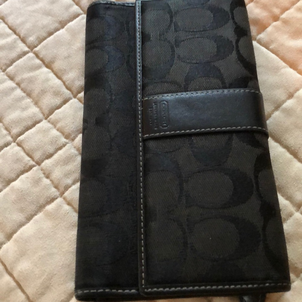 Coach Black Signature Wallet
